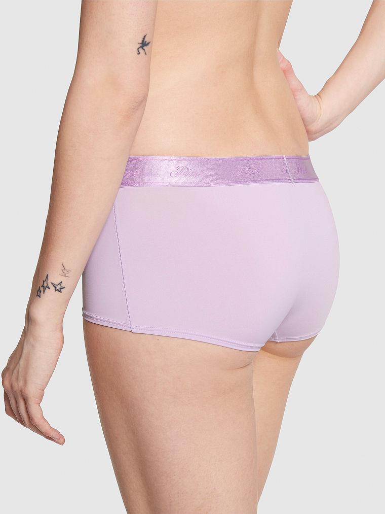 Pink Mikro Logolu Boyshort Kulot arka görünümü