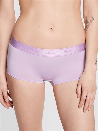 Pink Mikro Logolu Boyshort Kulot