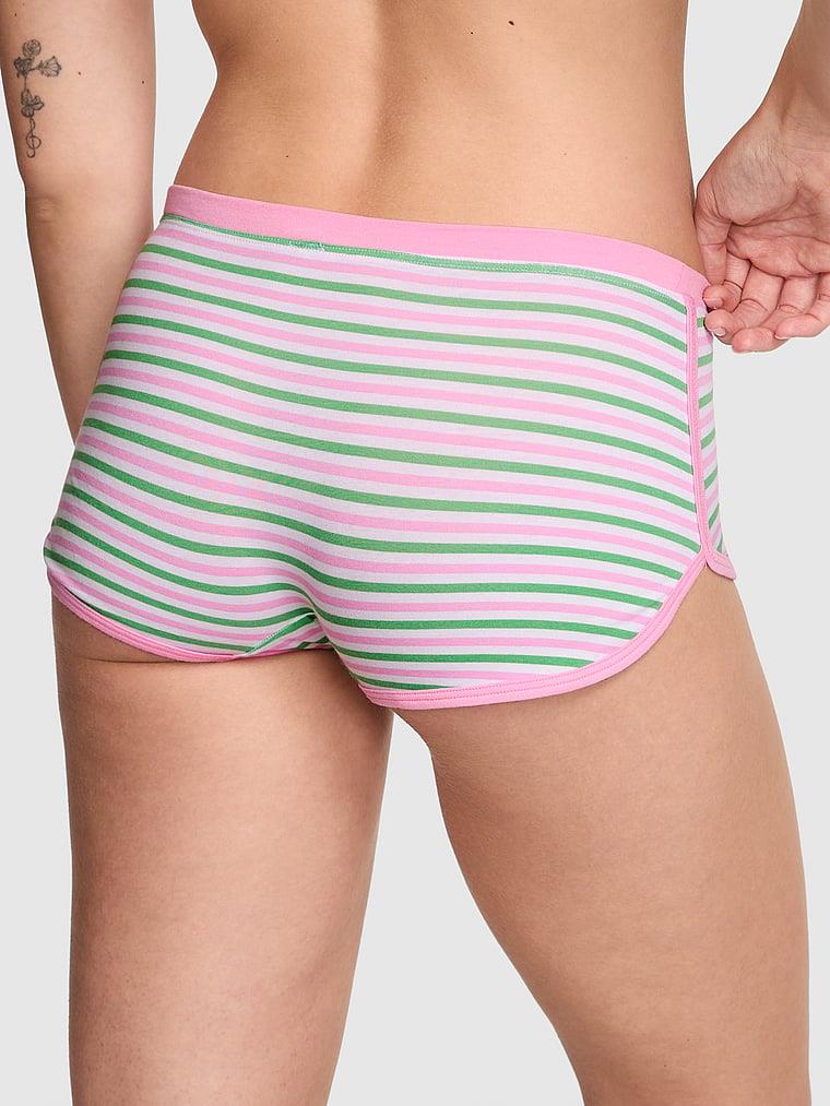 Pink Pamuklu Boyshort Kulot arka görünümü