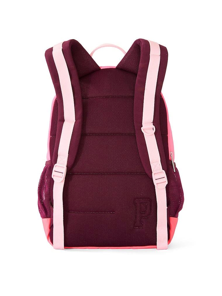 Pink Kanvas Sirt Çantası arka görünümü