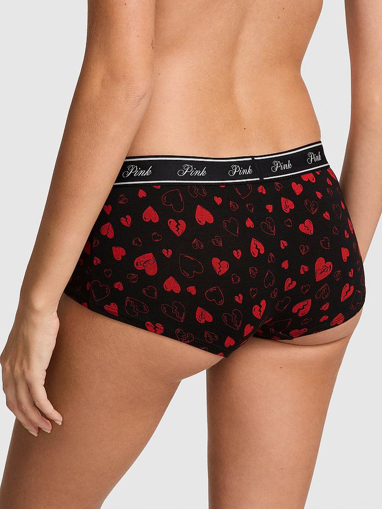 Pink Logolu Pamuklu Boyshort Kulot arka görünümü