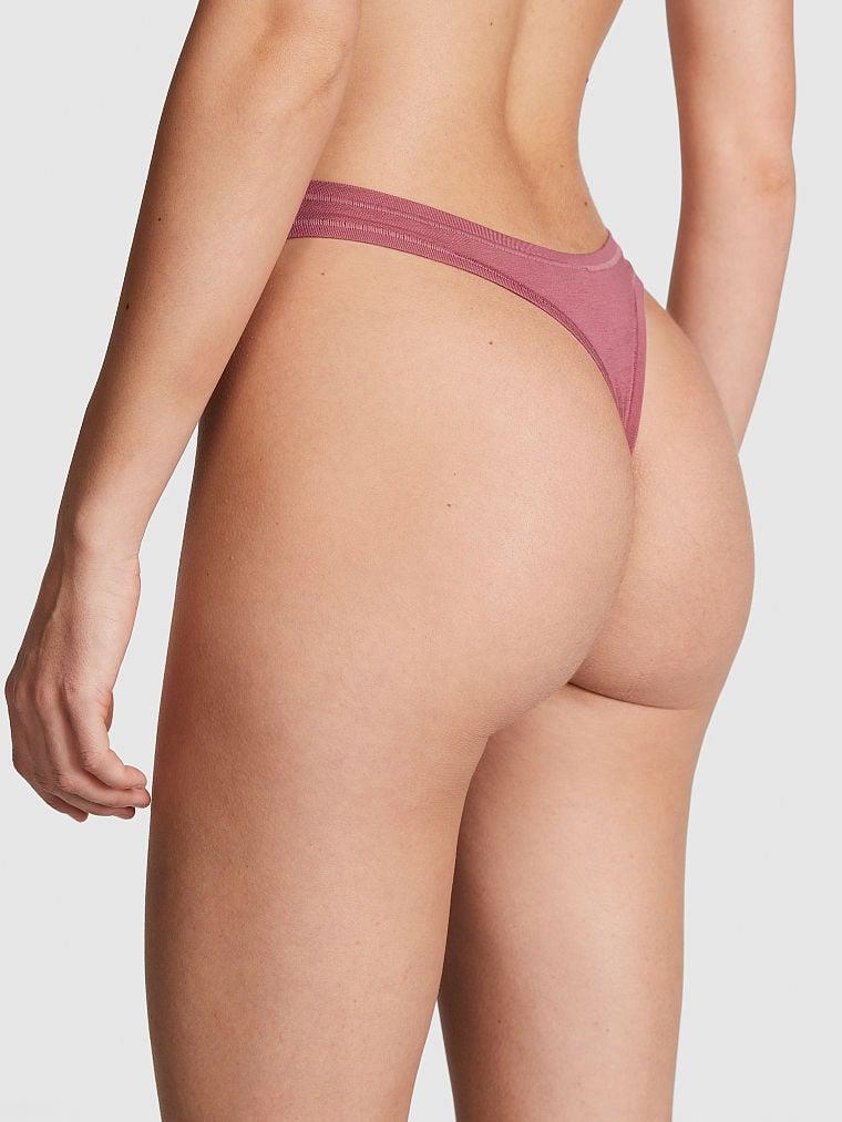 Pink Pamuklu Tanga arka görünümü