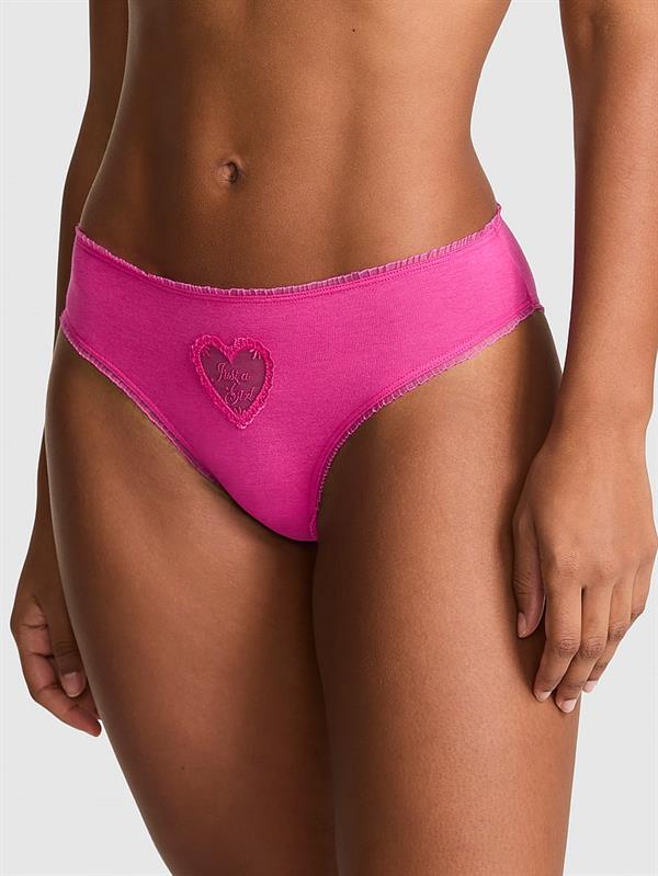 Pink Pamuklu Cheeky Kulot