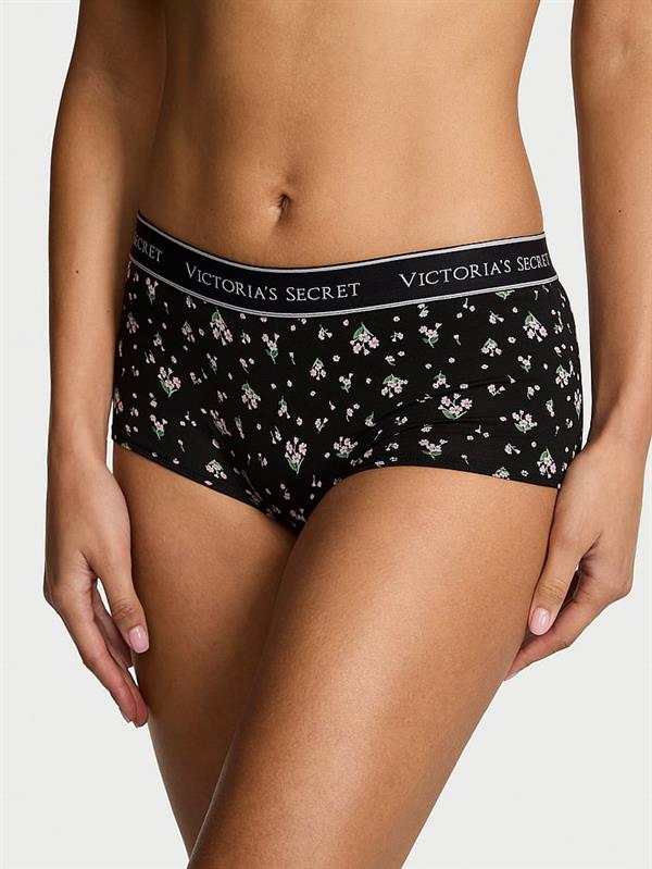 Logolu Pamuklu Boyshort Kulot