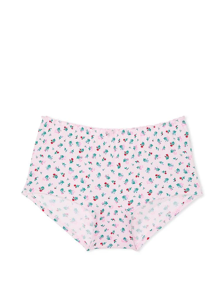 Pink Pamuklu Arkadan Baglamali Boyshort Kulot arka görünüm