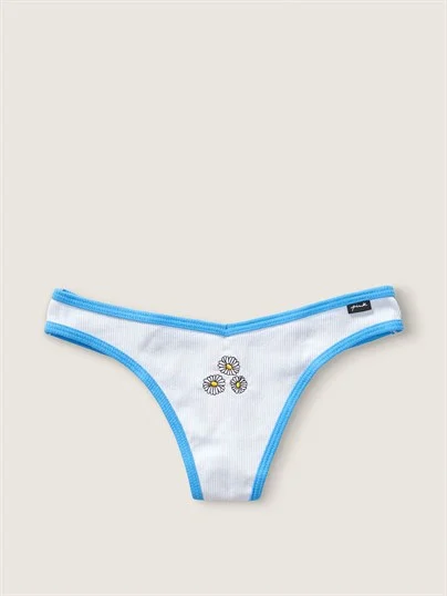 Pink Pamuk Tanga Kulot