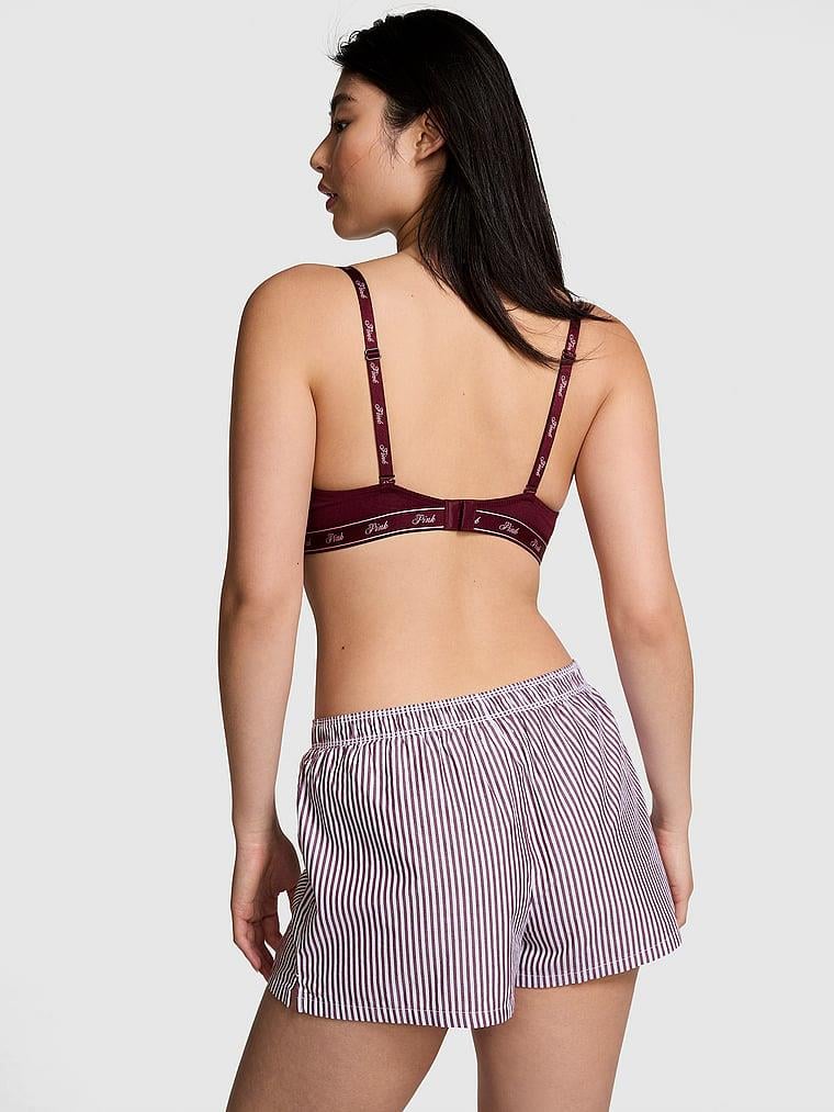 Pink Pamuklu Poplin Boxer arka görünümü