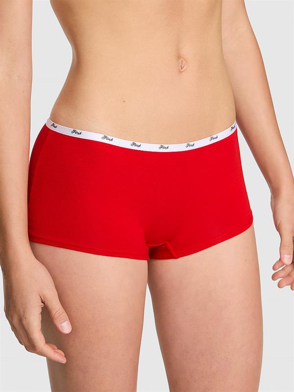 Pink Logolu Pamuklu Boyshort Kulot ön görünüm