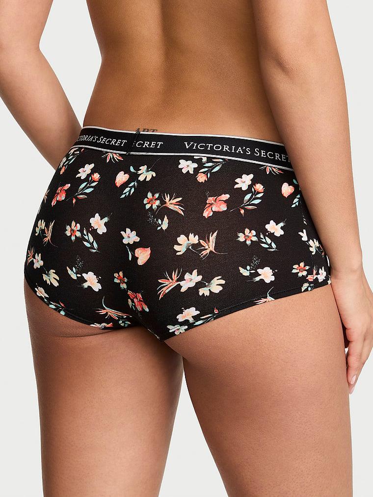 Logolu Pamuklu Boyshort Kulot arka görünümü