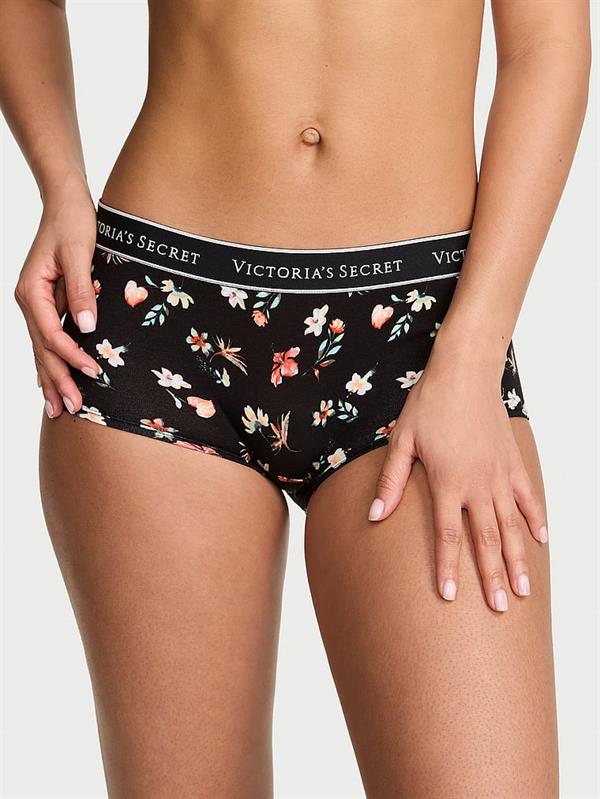 Logolu Pamuklu Boyshort Kulot