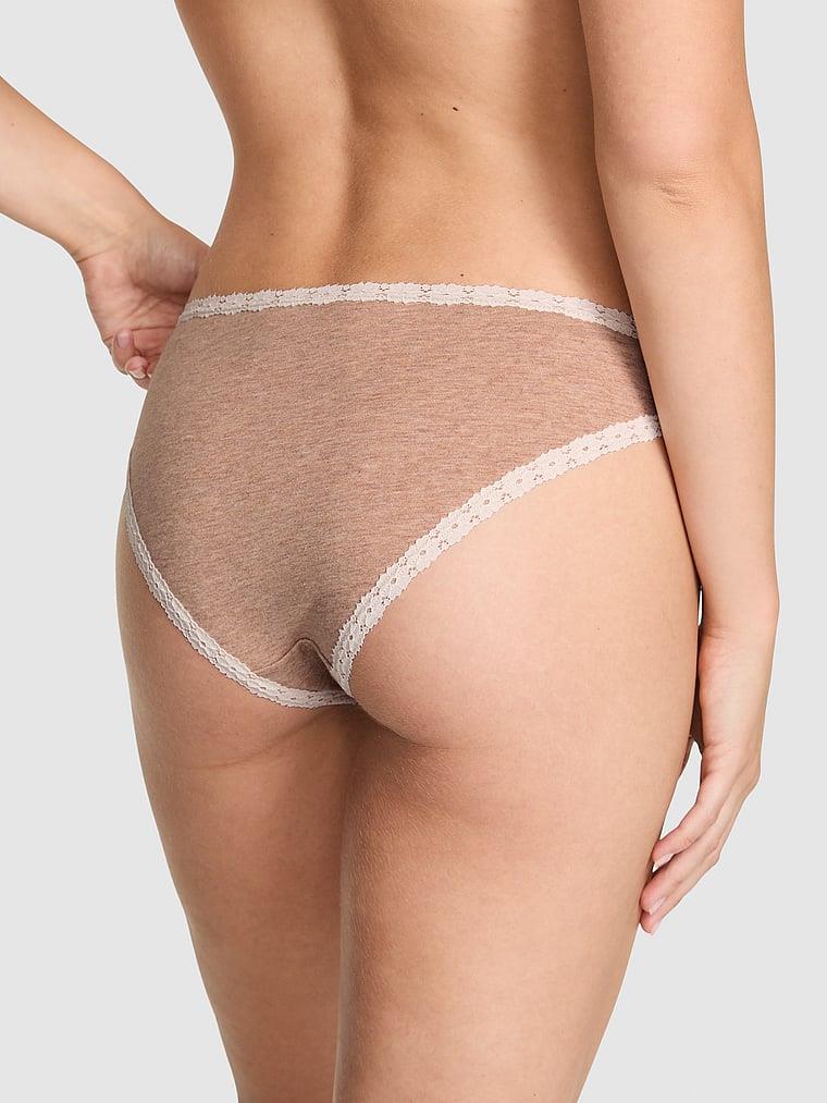 Pink Dantel Detayli Pamuklu Cheeky Kulot arka görünüm