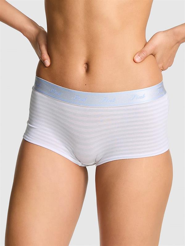 Pink Logolu Pamuklu Boyshort Kulot ön görünüm