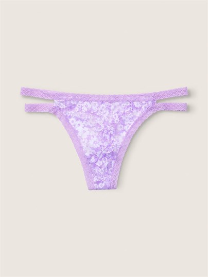 Pink Dantelli Tanga Kulot