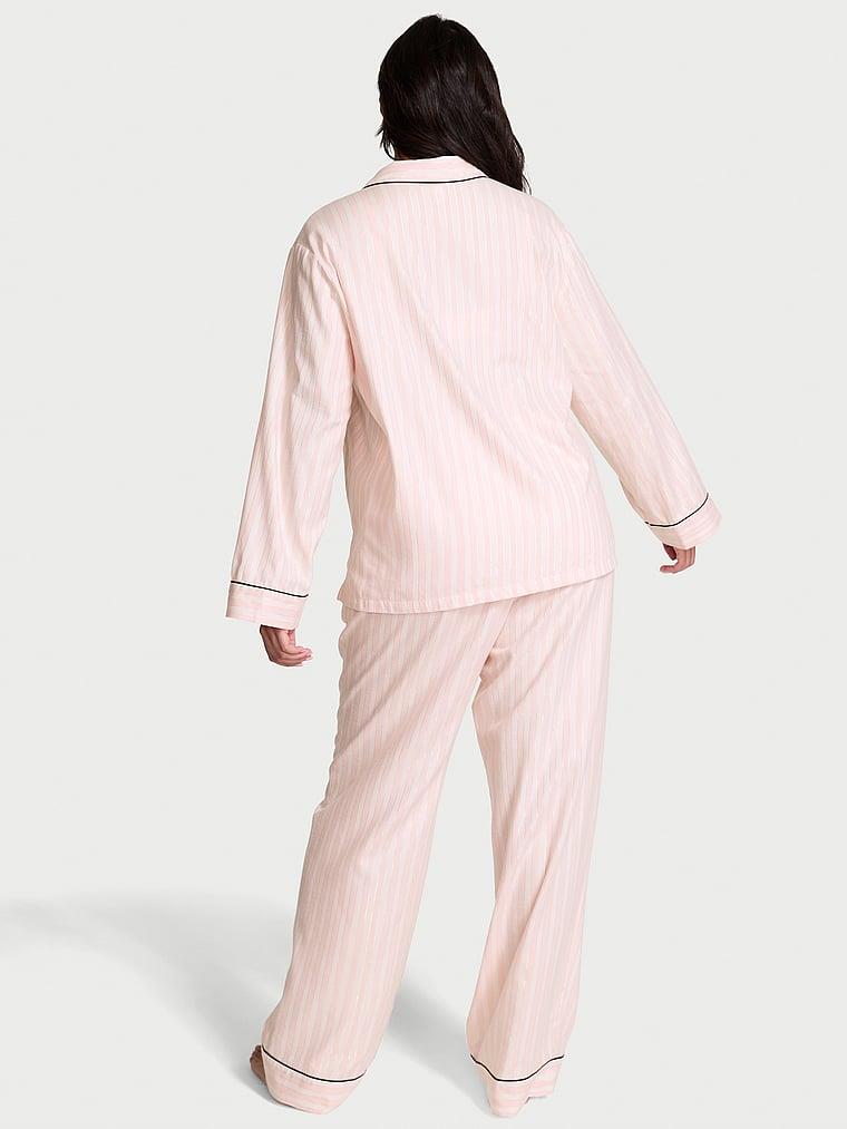 Flanel Uzun Pijama Takimi arka görünümü