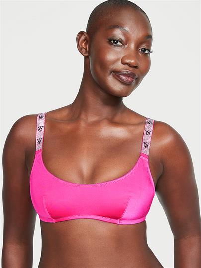 Işıltılı Askili Scoop Bralet