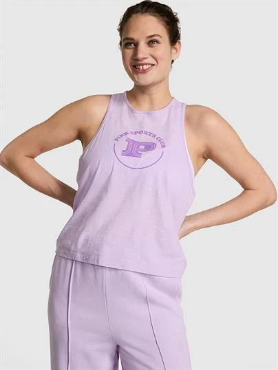 Pink Pamuklu Racerback Atlet