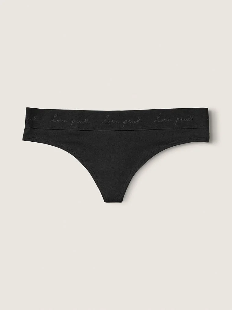 Victorias S Secret Pink Logolu Tanga arka görünüm