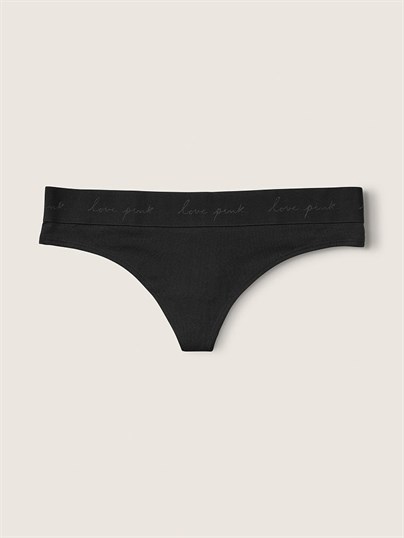 Victorias S Secret Pink Logolu Tanga