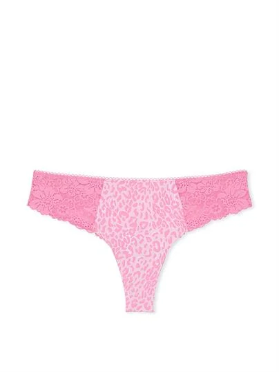 Pink Lazer Kesim Tanga ön görünüm