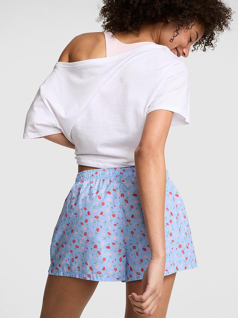 Pink Tencel Boxy Pijama Sortu arka görünümü