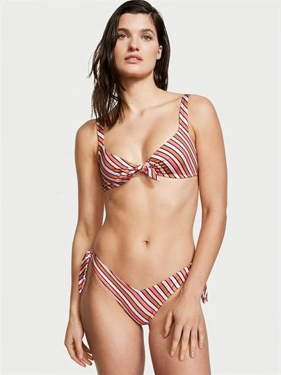 Önden Baglamali Bralet Bikini Ustu ön görünüm
