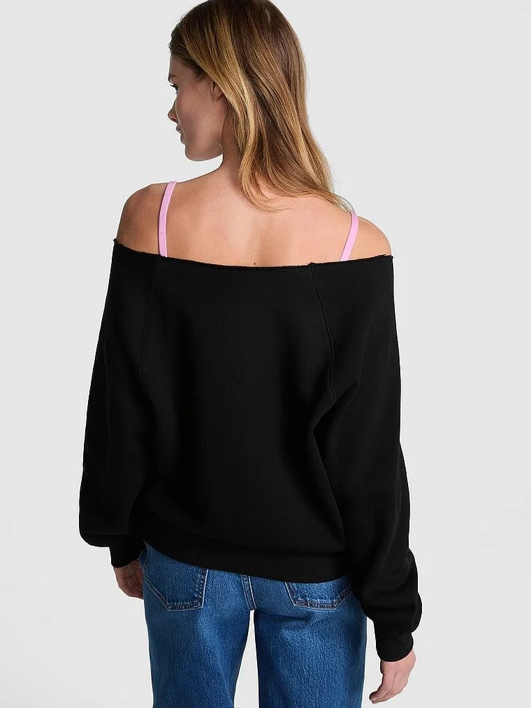 Pink Ivy Omzu Acik Sweatshirt arka görünüm