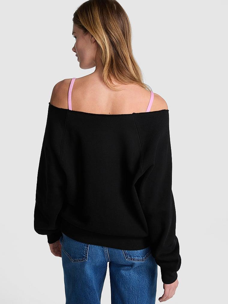 Pink Ivy Omzu Acik Sweatshirt arka görünümü