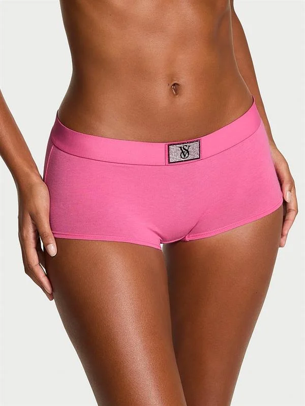 Işıltılı Logolu Boyshort Kulot ön görünüm