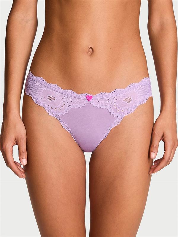 Kalp Biyeli Pamuklu Bikini Kulot