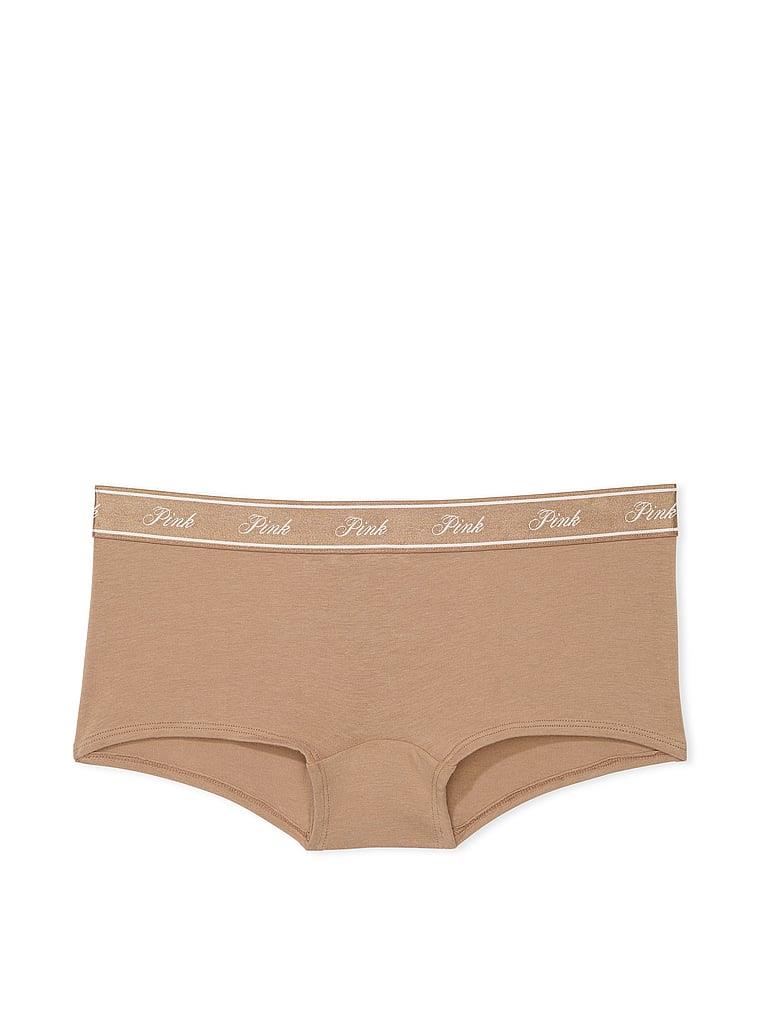 Pink Logolu Pamuklu Boyshort Kulot arka görünümü