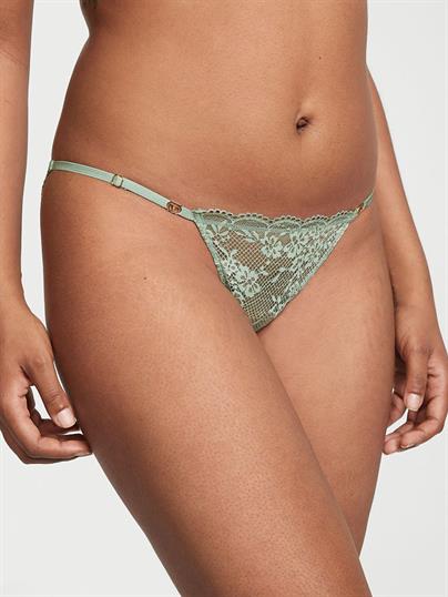 Ayarlanabilir Askili Dantel V String Kulot