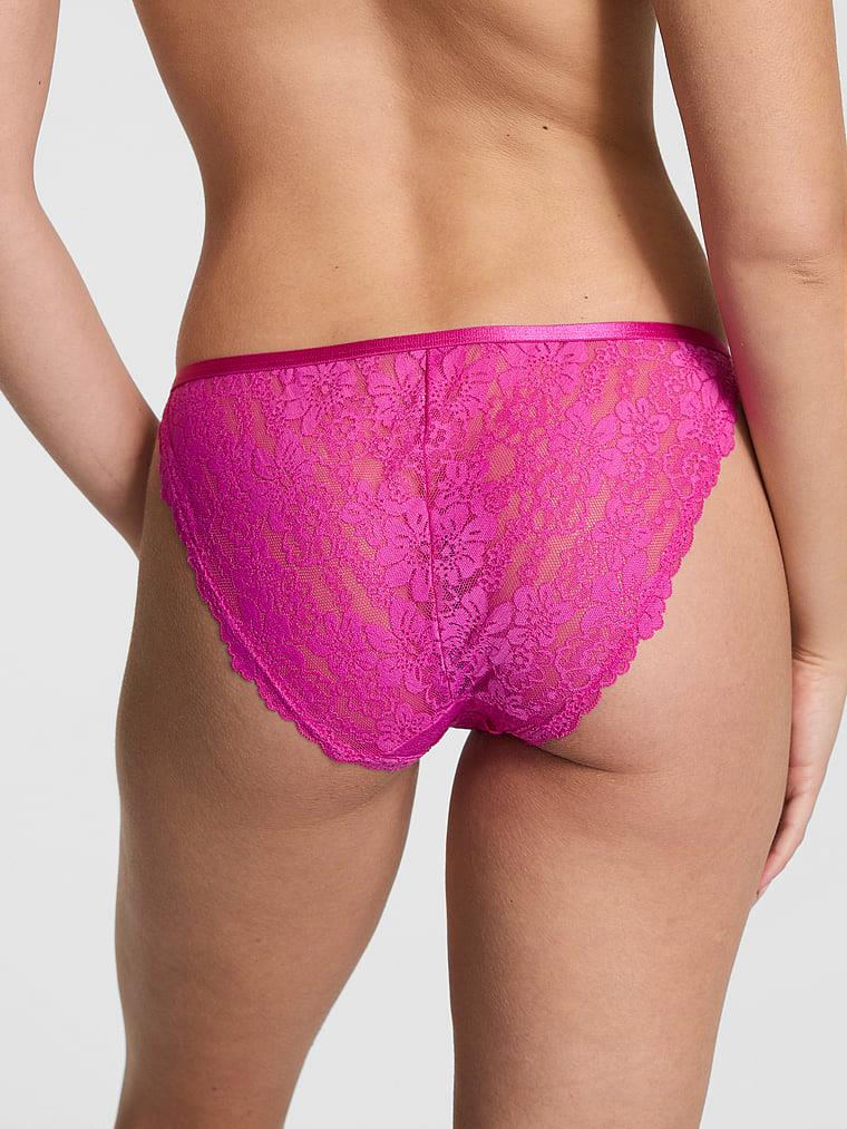 Pink Dantelli Bikini Kulotu arka görünümü
