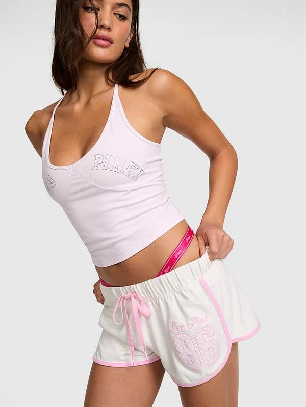Pink Pamuklu Modal Mini Sort ön görünüm
