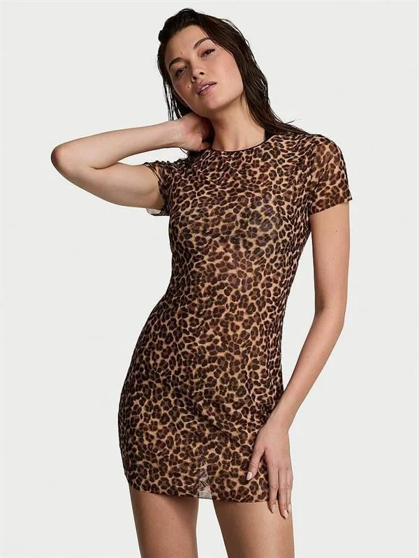 Beachwear Mesh Mini Dress