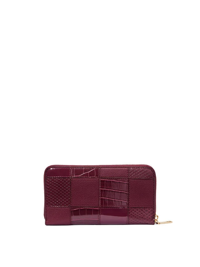 The Victoria Bordeaux Patchwork Cuzdan VS26574246 arka görünüm