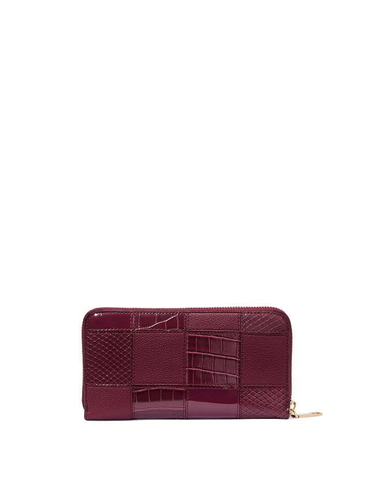 The Victoria Bordeaux Patchwork Cuzdan VS26574246 arka görünümü