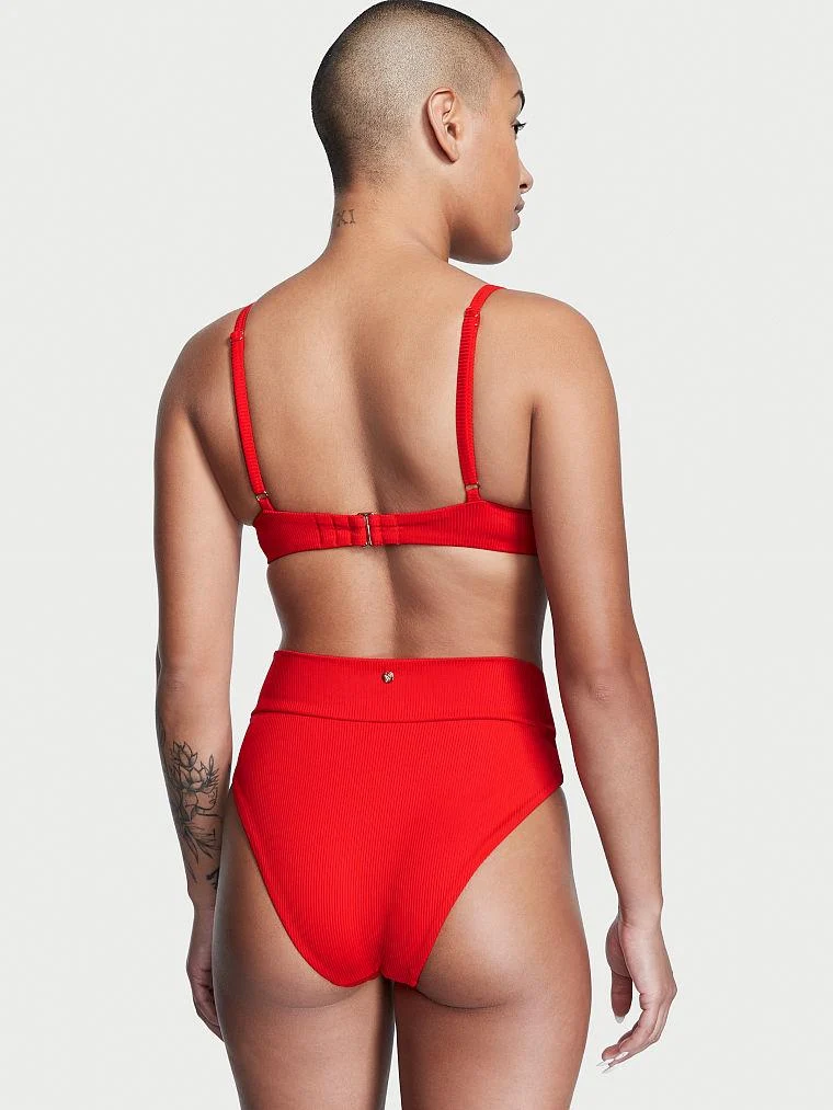 Capraz Gecisli Yüksek Bel Bikini Alti arka görünüm