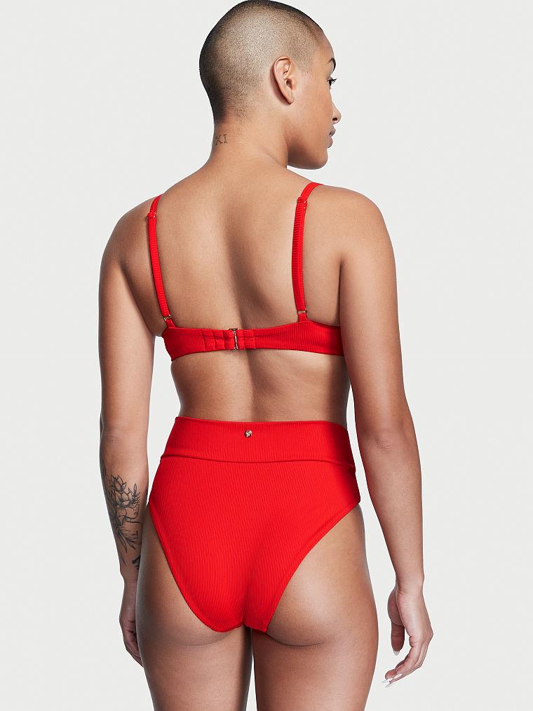 Capraz Gecisli Yüksek Bel Bikini Alti arka görünümü