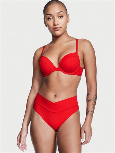 Capraz Gecisli Yüksek Bel Bikini Alti