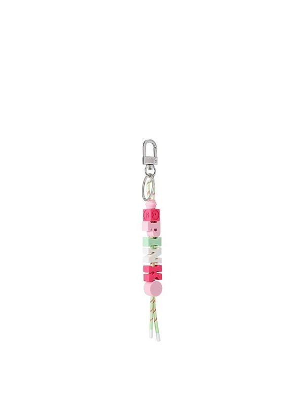 Pink Boncuklu Bungee Anahtarlik