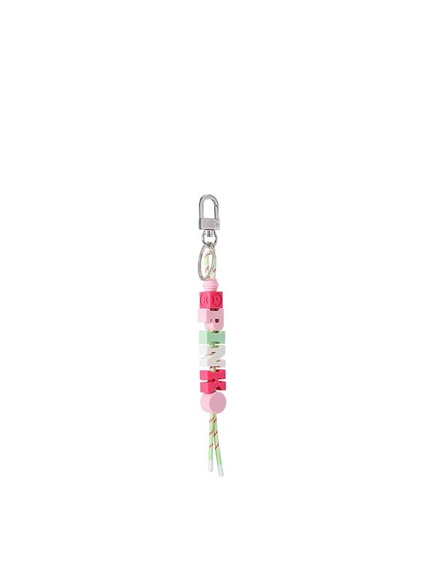 Pink Boncuklu Bungee Anahtarlik