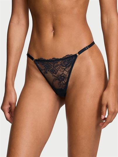 Gul Dantelli Ayarlanabilir V String Kulot ön görünüm