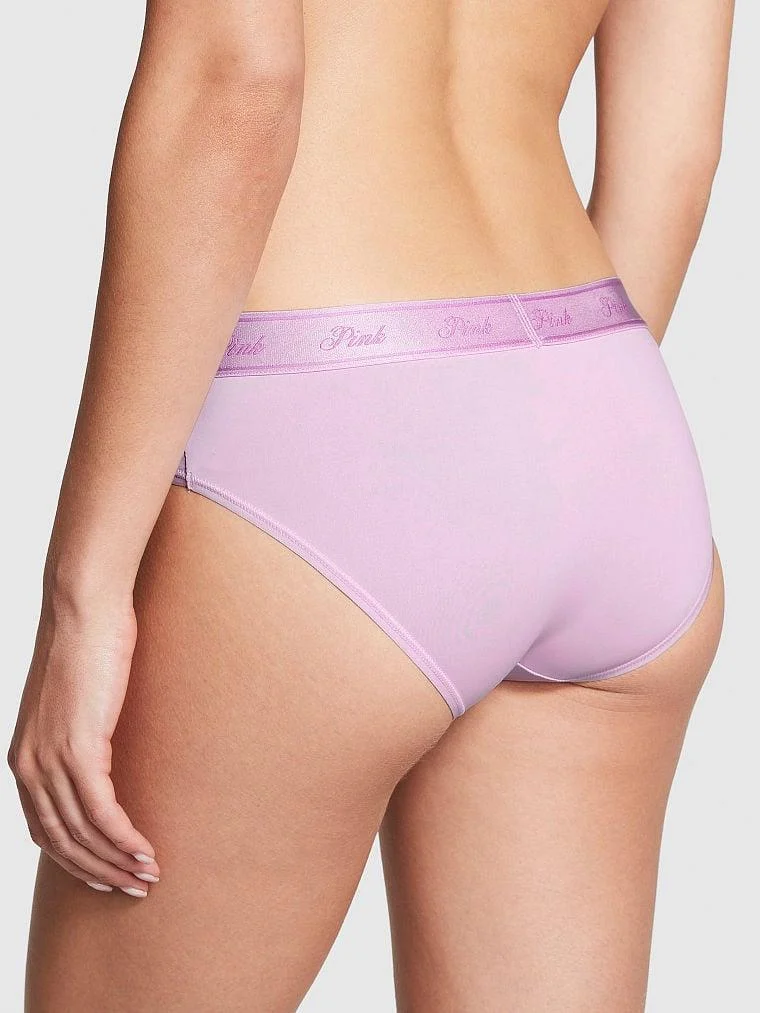 Pink Mikro Logolu Hiphugger Kulot arka görünüm