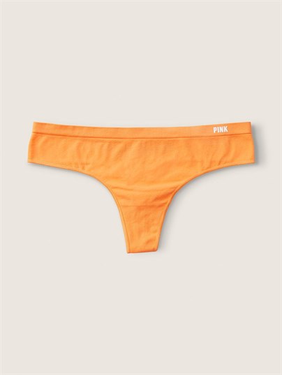 Pink Seamless Tanga Kulot