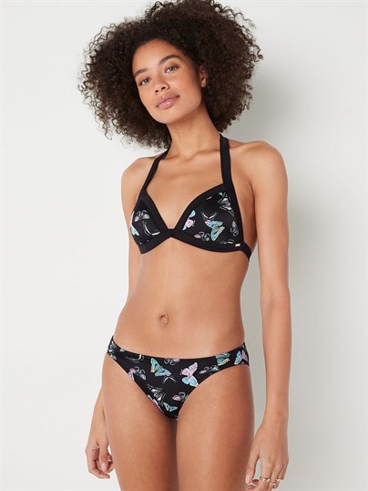 Pink Push Up Dolgulu Ucgen Bikini Ustu
