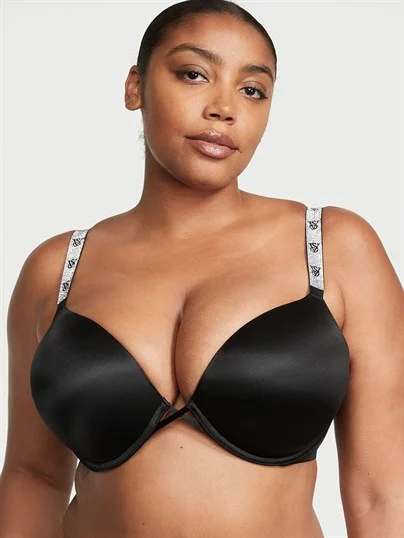 Bombshell 2 Beden Buyuk Gosteren Işıltılı Askili Push Up Sütyen