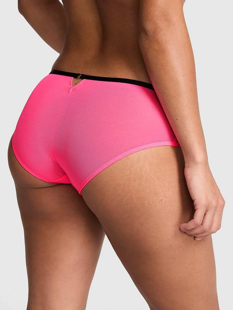 Pink Transparan Hiphugger Kulot arka görünüm