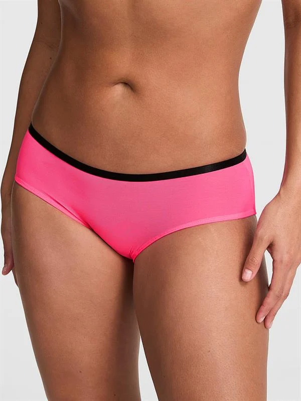 Pink Transparan Hiphugger Kulot