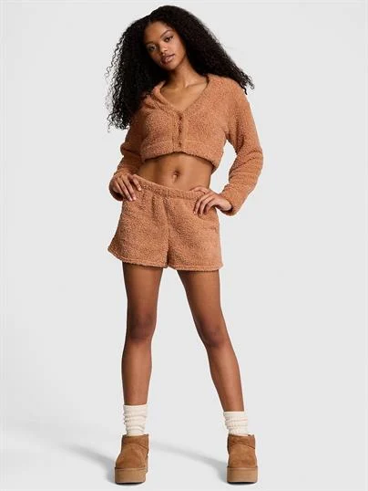 Pink Co Zzzy Pelus Pijama Sortu ön görünüm