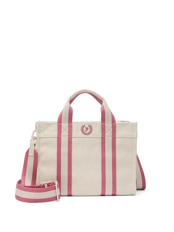 Pink Mini Capraz Askili Kanvas Tote Çanta ön görünüm